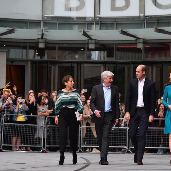 La duchesse Catherine de Cambridge et le prince William étaient en visite au siège de la BBC à Londres le 15 novembre 2018 dans le cadre de la Semaine anti-harcèlement en Grande-Bretagne.
