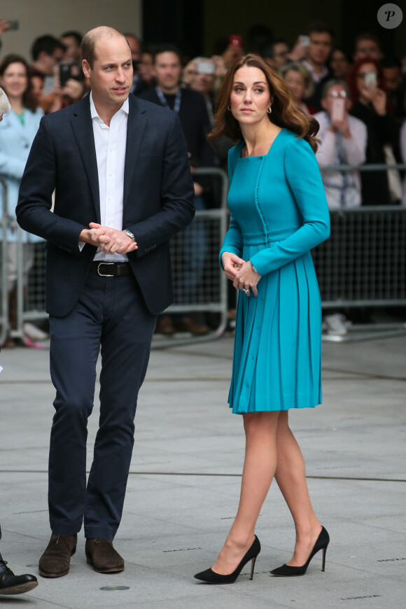 La duchesse Catherine de Cambridge et le prince William étaient en visite au siège de la BBC à Londres le 15 novembre 2018 dans le cadre de la Semaine anti-harcèlement en Grande-Bretagne.