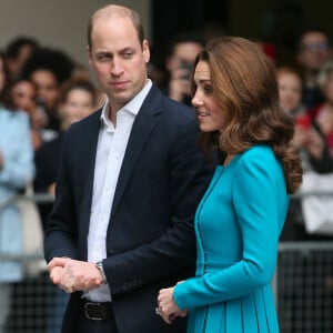 La duchesse Catherine de Cambridge et le prince William étaient en visite au siège de la BBC à Londres le 15 novembre 2018 dans le cadre de la Semaine anti-harcèlement en Grande-Bretagne.