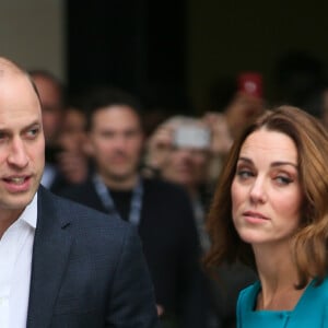 La duchesse Catherine de Cambridge et le prince William étaient en visite au siège de la BBC à Londres le 15 novembre 2018 dans le cadre de la Semaine anti-harcèlement en Grande-Bretagne.