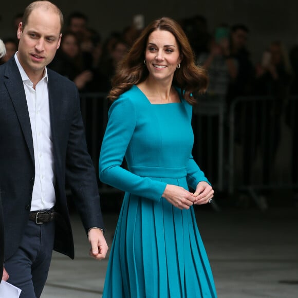 La duchesse Catherine de Cambridge et le prince William étaient en visite au siège de la BBC à Londres le 15 novembre 2018 dans le cadre de la Semaine anti-harcèlement en Grande-Bretagne.