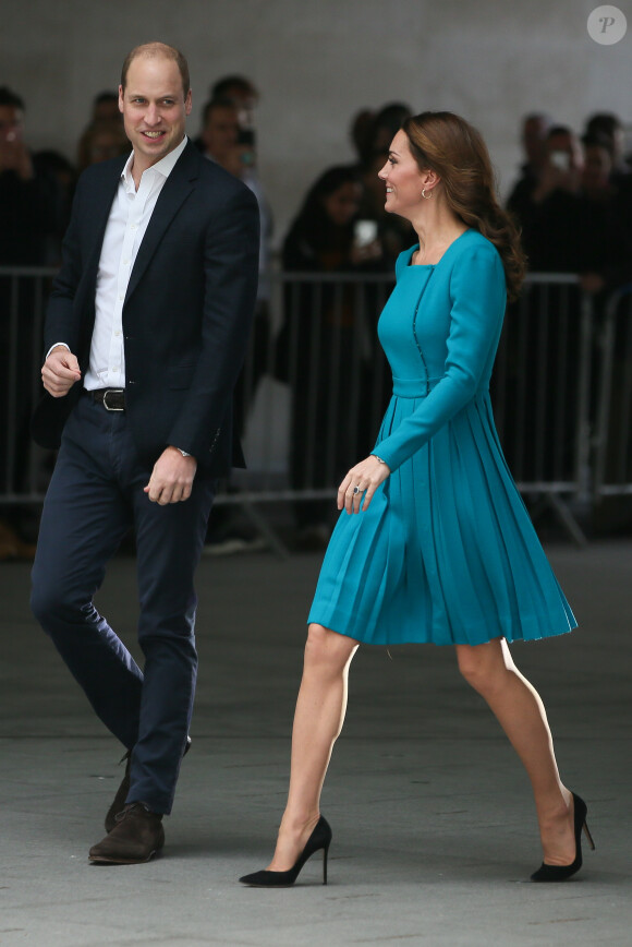 La duchesse Catherine de Cambridge et le prince William étaient en visite au siège de la BBC à Londres le 15 novembre 2018 dans le cadre de la Semaine anti-harcèlement en Grande-Bretagne.