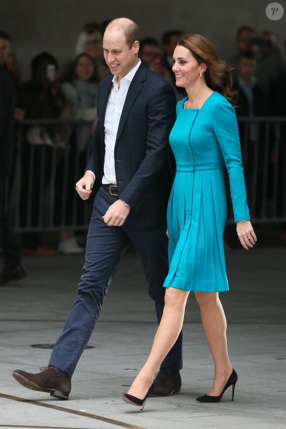 La duchesse Catherine de Cambridge et le prince William étaient en visite au siège de la BBC à Londres le 15 novembre 2018 dans le cadre de la Semaine anti-harcèlement en Grande-Bretagne.