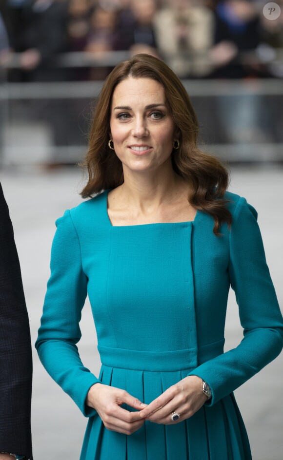 La duchesse Catherine de Cambridge et le prince William étaient en visite au siège de la BBC à Londres le 15 novembre 2018 dans le cadre de la Semaine anti-harcèlement en Grande-Bretagne.