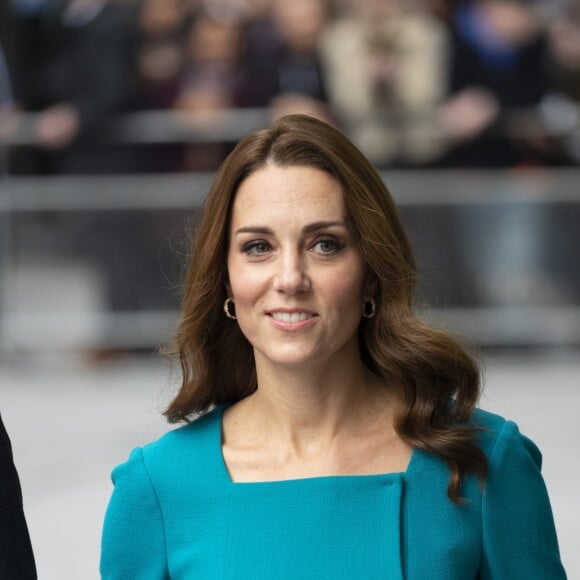 La duchesse Catherine de Cambridge et le prince William étaient en visite au siège de la BBC à Londres le 15 novembre 2018 dans le cadre de la Semaine anti-harcèlement en Grande-Bretagne.