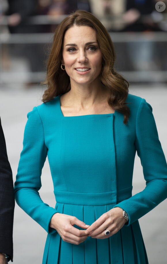 La duchesse Catherine de Cambridge et le prince William étaient en visite au siège de la BBC à Londres le 15 novembre 2018 dans le cadre de la Semaine anti-harcèlement en Grande-Bretagne.