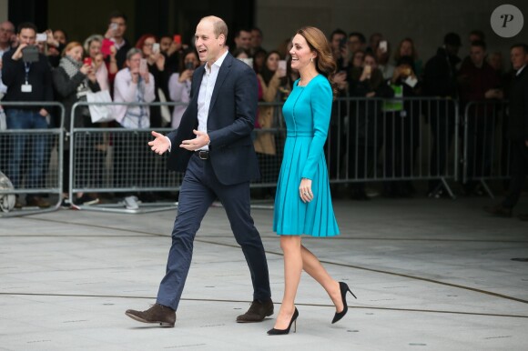 La duchesse Catherine de Cambridge et le prince William étaient en visite au siège de la BBC à Londres le 15 novembre 2018 dans le cadre de la Semaine anti-harcèlement en Grande-Bretagne.