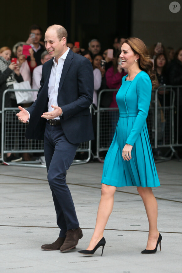 La duchesse Catherine de Cambridge et le prince William étaient en visite au siège de la BBC à Londres le 15 novembre 2018 dans le cadre de la Semaine anti-harcèlement en Grande-Bretagne.