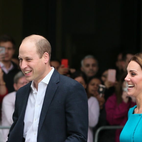 La duchesse Catherine de Cambridge et le prince William étaient en visite au siège de la BBC à Londres le 15 novembre 2018 dans le cadre de la Semaine anti-harcèlement en Grande-Bretagne.