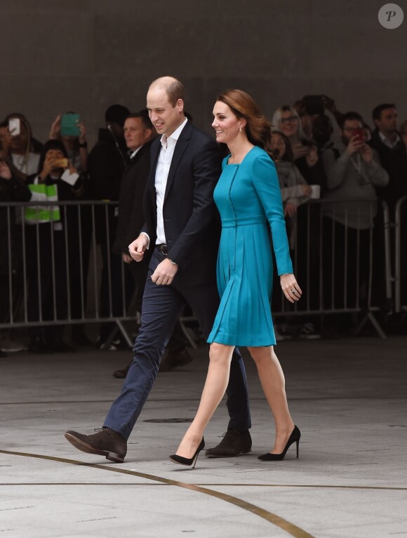 La duchesse Catherine de Cambridge et le prince William étaient en visite au siège de la BBC à Londres le 15 novembre 2018 dans le cadre de la Semaine anti-harcèlement en Grande-Bretagne.