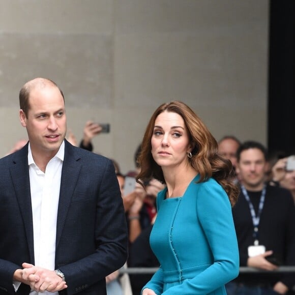 La duchesse Catherine de Cambridge et le prince William étaient en visite au siège de la BBC à Londres le 15 novembre 2018 dans le cadre de la Semaine anti-harcèlement en Grande-Bretagne.