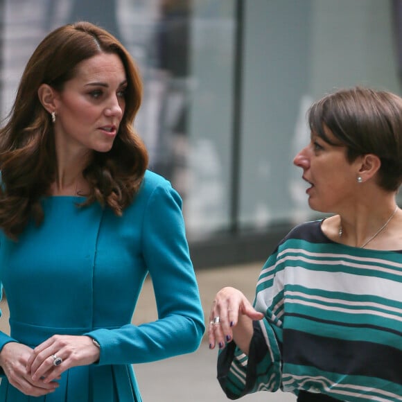 La duchesse Catherine de Cambridge et le prince William étaient en visite au siège de la BBC à Londres le 15 novembre 2018 dans le cadre de la Semaine anti-harcèlement en Grande-Bretagne.