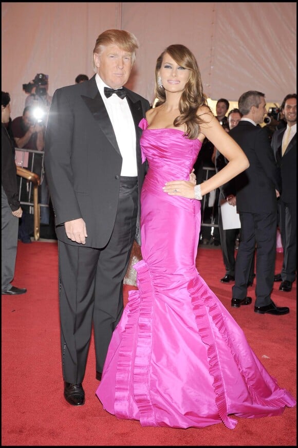 Donald et Melania Trump au Met Gala 2008.