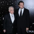 Martin Scorsese et Leonardo DiCaprio lors de la soirée Museum of Modern Art Film benefit presented by Chanel: A Tribute to Martin Scorsese, à New York, le 19 novembre 2018.