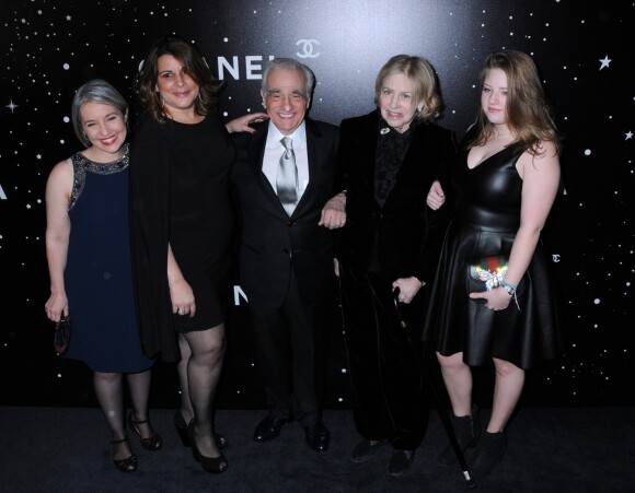 Martin Scorsese en famille lors de la soirée Museum of Modern Art Film benefit presented by Chanel: A Tribute to Martin Scorsese, à New York, le 19 novembre 2018.