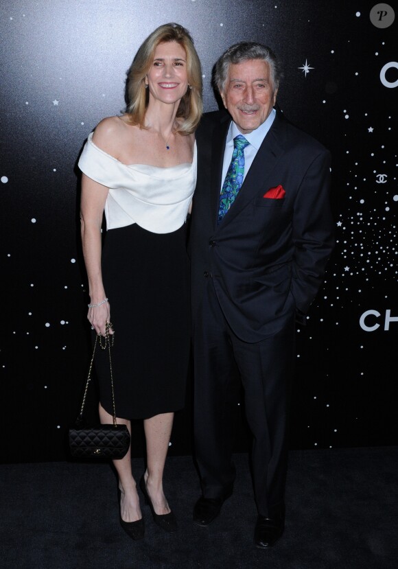 Susan Crow et Tony Bennett lors de la soirée Museum of Modern Art Film benefit presented by Chanel: A Tribute to Martin Scorsese, à New York, le 19 novembre 2018.
