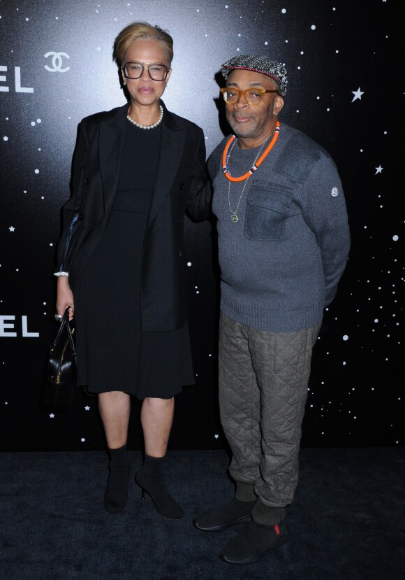 Tonya Lewis Lee et Spike Lee lors de la soirée Museum of Modern Art Film benefit presented by Chanel: A Tribute to Martin Scorsese, à New York, le 19 novembre 2018.