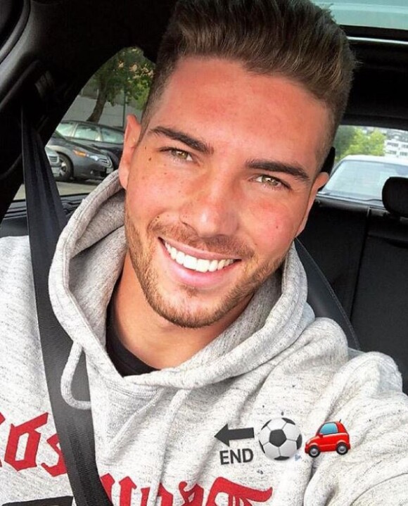 Luca Zidane poste un selfie de lui pris dans sa voiture le 19 novembre 2018 sur Instagram.