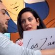 Un candidat des "Z'amours" à côté de la plaque face à Bruno Guillon, le 22 novembre 2018 sur France 2. Ici sa compagne Karine exaspérée.