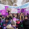 Illustration lors de la manifestation organisée contre les violences faites aux femmes dans le quartier de l'Opéra à Paris, le 24 novembre 2018. © CVS/Bestimage