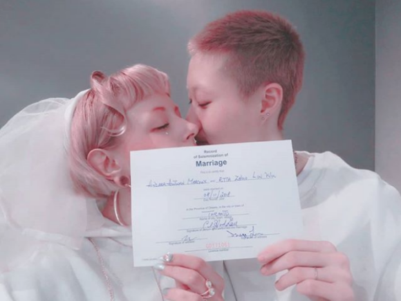 Etta Ng et Andi Autumn se sont mariés le 8 novembre 2018.