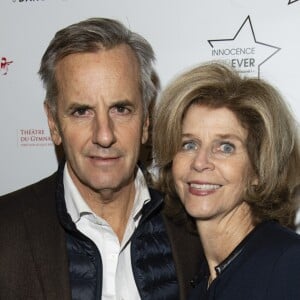 Bernard de La Villardière et sa femme Anne de la Villardière à la soirée Innocence Forever au théâtre du gymnase à Paris le 26 novembre 2018. © Cyril Moreau-Pierre Perusseau/Bestimage