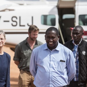 La princesse Mary de Danemark en visite dans la réserve naturelle de Kalama lors de son voyage au Kenya le 27 novembre 2018.