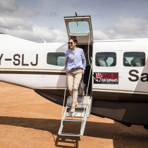 La princesse Mary de Danemark en visite dans la réserve naturelle de Kalama lors de son voyage au Kenya le 27 novembre 2018.