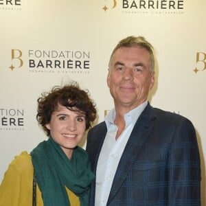 Anne-Laure Gruet et son compagnon Bruno Gaccio - Remise du prix de La Fondation Barrière pour la pièce "Skorpios Au Loin" au théâtre des Bouffes-Parisiens à Paris, France, le 18 octobre 2018. © Coadic Guirec/Bestimage
