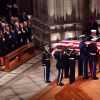 Obsèques de George H.W. Bush à la National Cathedral, Washington, le 5 décembre 2018.