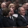 George W. Bush - Obsèques de George H.W. Bush à la National Cathedral, Washington, le 5 décembre 2018.