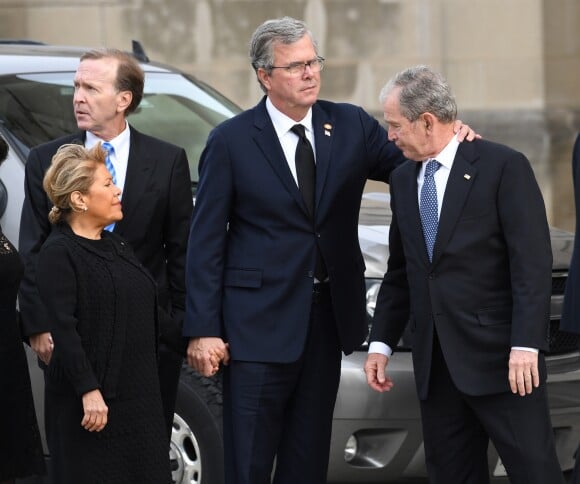 Jeb Bush - Obsèques de George H.W. Bush à la National Cathedral, Washington, le 5 décembre 2018.