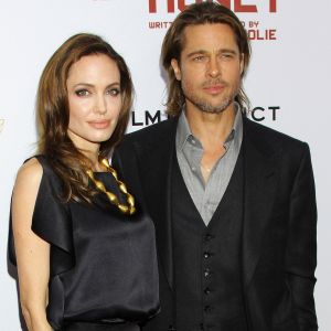 Angelina Jolie et Brad Pitt à la première du film "Au pays du sang et du miel" à New York le 5 novembre 2011