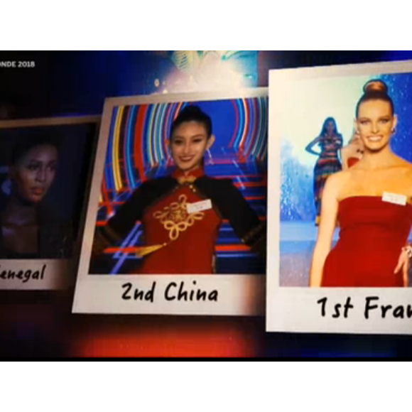 Maëva Coucke à Miss Monde 2018 - 8 décembre 2018, Paris Première