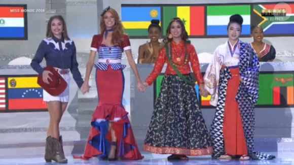 Maëva Coucke à Miss Monde 2018 - 8 décembre 2018, Paris Première