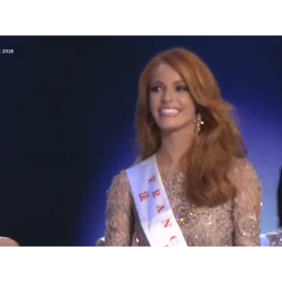 Maëva Coucke à Miss Monde 2018, 8 décembre 2018, Paris Première
