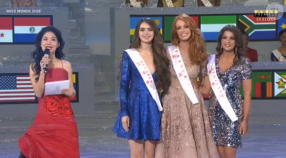 Maëva Coucke à Miss Monde 2018, 8 décembre 2018, Paris Première