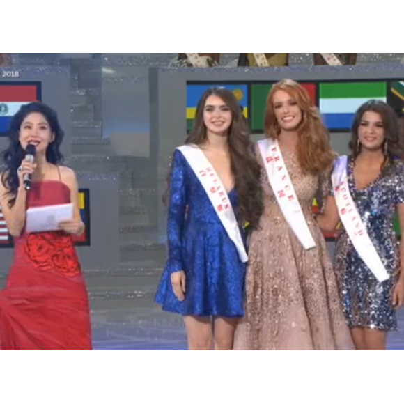 Maëva Coucke à Miss Monde 2018, 8 décembre 2018, Paris Première