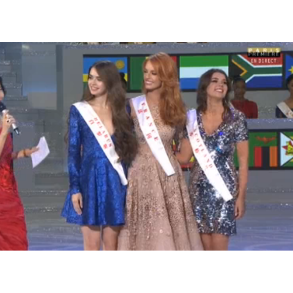 Maëva Coucke à Miss Monde 2018, 8 décembre 2018, Paris Première
