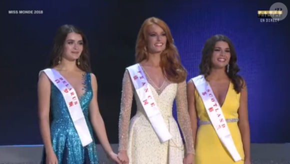 Maëva Coucke dans le top 12 de Miss Monde 2018, 8 décembre 2018, Paris Première