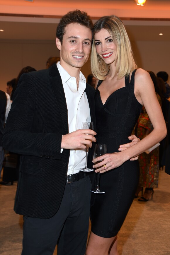 Exclusif - Alexandra Rosenfeld (Miss France 2006) et Hugo Clément en couple lors du cocktail avant le dîner de gala organisé par Sonia Rolland pour son association Maïsha Africa, le 17 décembre 2018 au Pavillon Gabriel, à Paris. © Gorassini-Moreau/Bestimage