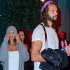 Joakim Noah et Lais Ribeiro quittent l'afterparty de Victoria's Secret à New York le 8 novembre 2018.