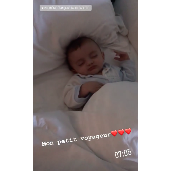 Roméo, le bébé de Sylvie Tellier, profite de Tahiti avec sa maman qui accompagne Vaimalama Chaves, notre nouvelle Miss France 2019, dans sa région d'origine.