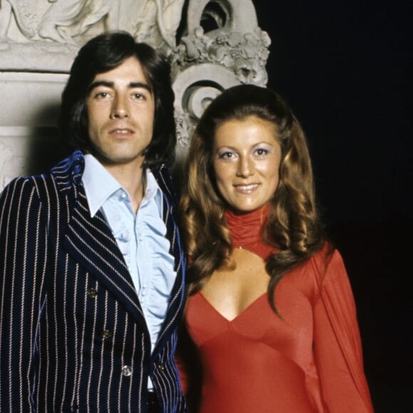Ringo et Sheila lors des Trophées de la Télévision le 19 juin 1973 au château de Versailles.