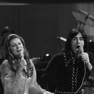 Sheila et Ringo en duo sur le plateau de l'émission Cadet Rousselle en mars 1973