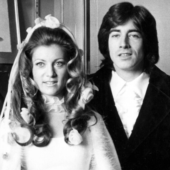 Sheila et Ringo le jour de leur mariage, le 13 février 1973 à Paris.