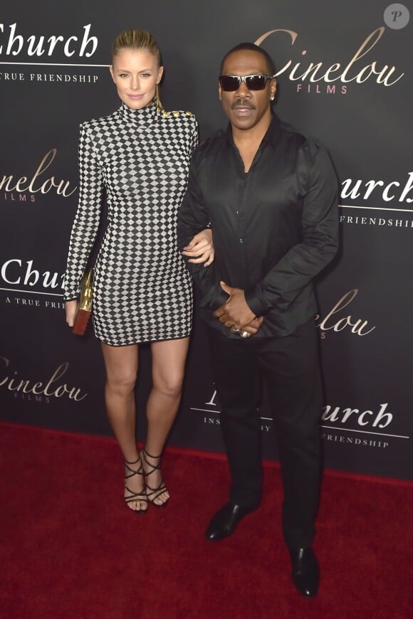 Paige Butcher et son compagnon Eddie Murphy lors de la première de ''Mr. Church'' au Arclight Hollywood à Los Angeles, Californie, Etats-Unis, le 6 septembre 2016.