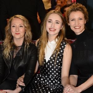 Audrey Lamy, Chloé Jouannet et sa mère Alexandra Lamy - Enregistrement de l'émission "Vivement Dimanche" à Paris le 11 Fevrier 2015. L'émission sera diffusée le 15 Fevrier.