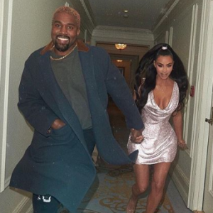 Kim Kardashian et Kanye West. Décembre 2018.