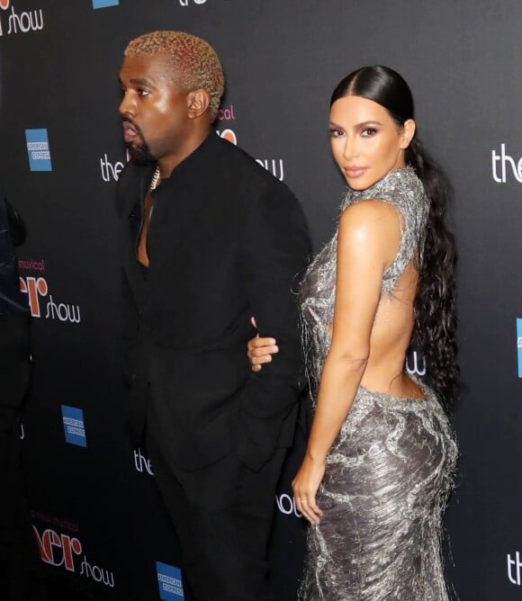 Kanye West et sa femme Kim Kardashian - People à la première de la comédie musicale "The Cher Show" au théâtre Neil Simon à Broadway à New York. Le 3 décembre 2018